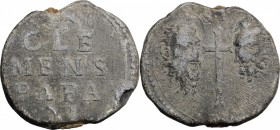 Roma. Clemente XI (1700-1721), Giovanni Francesco Albani. Bolla. Ser. 624. PB. g. 49.12 mm. 41.00 Graffito al dritto. BB.