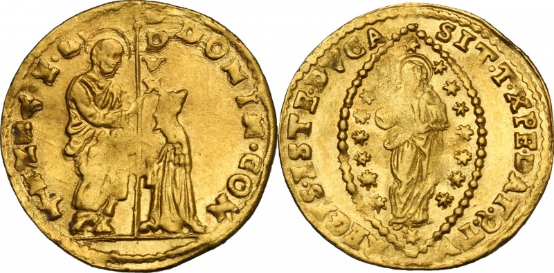 Venezia. Domenico Contarini (1659-1675). Zecchino. CNI tav. XV, 3. Paol. 1. Frie...