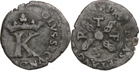 Carlo II di Savoia detto il Buono (1504-1553). Quarto s.d. XIV tipo. MIR 420. Sim. 84. Biaggi 359. MI. g. 1.24 mm. 17.50 BB.
