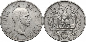 Vittorio Emanuele III (1900-1943). 2 lire 1936 A. XIV. Pag. 754. Mont. 175. AC. mm. 28.00 R. BB.