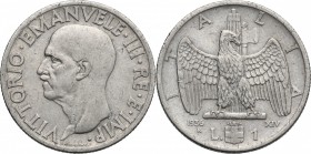 Vittorio Emanuele III (1900-1943). Lira 1936 A. XIV. Pag. 789. Mont. 218. NI. mm. 26.00 R. BB.