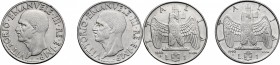 Vittorio Emanuele III (1900-1943). Lotto di due (2) monete da 1 lira 1940 A. XVIII: non calamitabile e calamitabile. Pag. 794. Mont. 227 e 228. AC. mm...