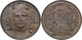 Vittorio Emanuele III (1900-1943). 20 centesimi "Esposizione di Milano" 1906. Mont.04. AE. mm. 27.50 SPL.