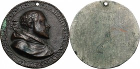 Ottavio Bandini (1558-1629), cardinale. Medaglia unifacie 1600. D/ OCT S R E PR CAR BANDINVS LEG A IVB M DC. Busto a destra a capo scoperto in abito s...