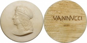 Pietro Vannucci detto il Perugino (1448-1523), Pittore. Placchetta in osso, XIX sec. mm. 49.50 SPL.