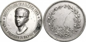 Medaglia per la Presidenza Onoraria del Principe di Napoli Vittorio Emanuele all'Esposizione Emiliana in Bologna, 1888. Johnson 711. MB. mm. 40.30 Inc...