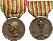 Medaglia "Per l'Unità d'Italia", 1915-1918. Bini 115. AE. mm. 32.00 qSPL.
