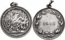 Austria. Franz Joseph I of Austria (1848-1916). Medal 1898. 50th anniversary of the struggles for freedom in 1848, dedicated by the Austrian Social De...