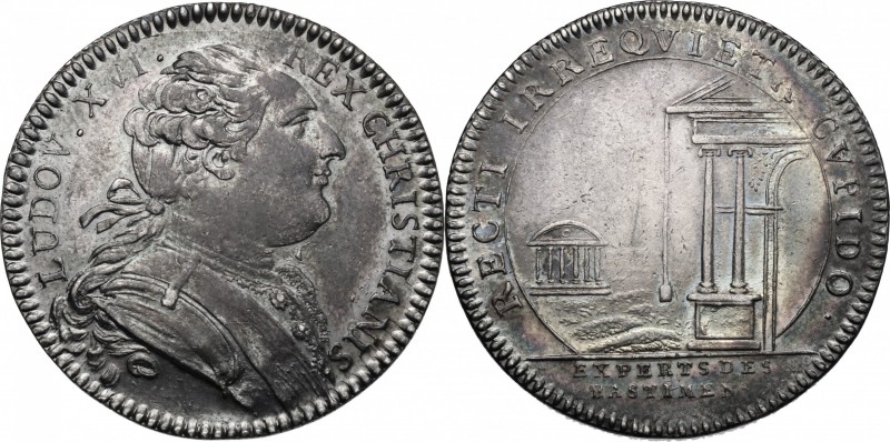 France. Louis XVI (1774-1793). Jeton nd. AR. g. 8.55 mm. 29.00 EF/About EF.