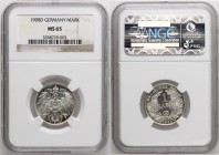 Germany. 1 Mark 1908 D. Jaeger 9. AG. In NGC encapsulation graded MS 65. PROOF.