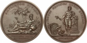 Sweden. Medal 1768, commemorating the Centenary of the Foundation of the Swedish National Bank. Hildebrand 45. AE. mm. 63.00 Inc. G. Liungberger. Good...