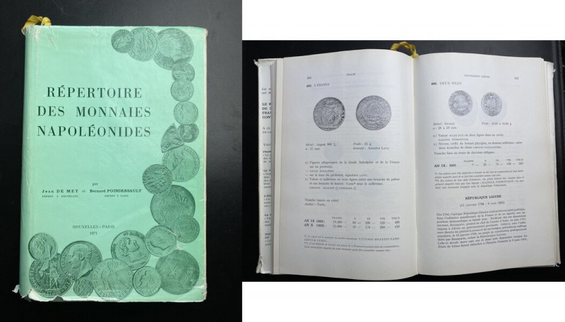 DE MEY, J. & POINDESSAULT, B. Répertoire des monnaies napoléonides. Répertoire d...