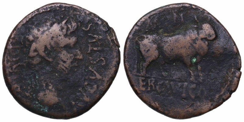 Augusto (27 aC-14 dC). Ercavica. As. AB-1277. Ag. MBC. Est.70.