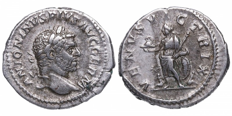 198-217 dC. Caracalla. Roma. Denario. RIC 312 (d). Ag. ANTONINVS PIVS AVG GERM, ...