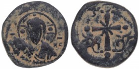 1078-1081. Anónimo atribuido al reinado de Nicephurus III. Constantinopla. Follis. SB 1889. Ae. MBC-. Est.15.