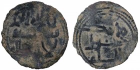 206-237 AH. Atribuido al reinado de Abd-Al-Rahman II . Felus. Ae. MBC. Est.15.