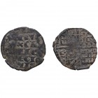 Alfonso X (1252-1284). Reino de Castilla y León. Lote de dos piezas: dinero de seis líneas. BC+ a MBC-. Est.20.