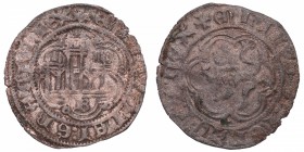 1390-1406. Enrique III (1390-1406). Burgos. Blanca. Mar 771. Ve. 1,49 g. MBC / MBC+. Est.15.