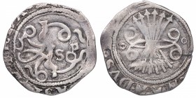 1469-1504. Reyes Católicos (1469-1504). Sevilla. 1/2 Real. Ag. 1,64 g. MBC. Est.40.