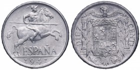 1941. Franco (1939-1975). 10 céntimos. Cu-Ni. Variante (Plus con V). SC. Est.65.