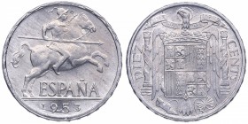 1953. Franco (1939-1975). 10 céntimos. Cu-Ni. Cospel de mayor grosor. SC. Est.30.