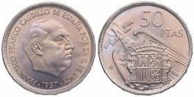 1957*67. Franco (1939-1975). 50 pesetas. Cu-Ni. SC. Est.10.