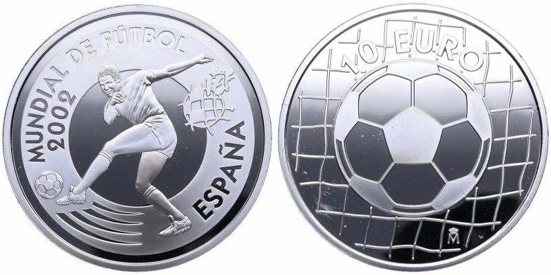 2002. Juan Carlos I (1975-2014). 10 euros. Ag. Encapsulada. SC. Est.25.