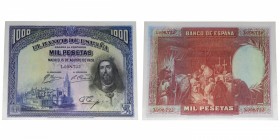 1928. II República (1931-1939). 1000 pesetas. San Fernando. Ligera falta de apresto. SC. Est.100.
