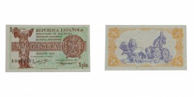 1937. Guerra Civil (1936-1939). 1 peseta. SC. Est.15.