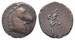 PONTOS. Uncertain. Ae (Circa 130-100 BC).

Condition: Very Fine

Weight: 1.70 gr
Diameter: 12 mm