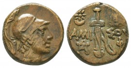 PONTOS. Amisos. Ae (Circa 111-105 or 95-90 BC). 

Condition: Very Fine

Weight: 8.00 gr
Diameter: 19 mm