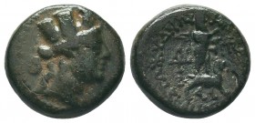 CILICIA. Tarsos. Ae (164-27 BC). 

Condition: Very Fine

Weight: 4.60 gr
Diameter: 16 mm