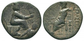 CILICIA. Tarsos. Ae (164-27 BC). 

Condition: Very Fine

Weight: 8.00 gr
Diameter: 24 mm