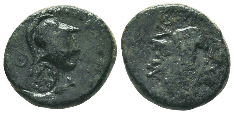 Cilicia, Soloi. Ca. 100-30 B.C. AE

Condition: Very Fine

Weight: 4.50 gr
Diamet...