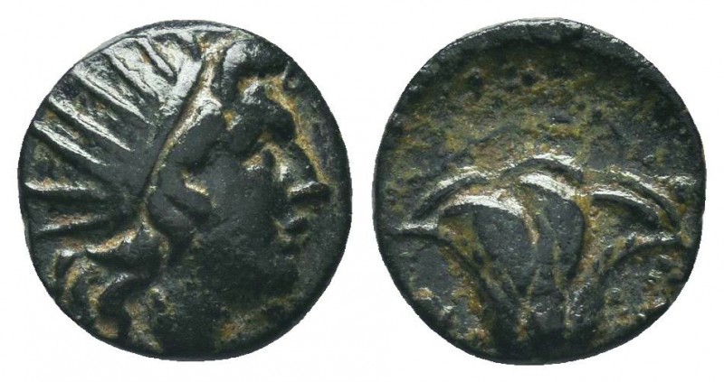 CARIA. Rhodes. Ae (Circa 350-300 BC).

Condition: Very Fine

Weight: 1.10 gr
Dia...