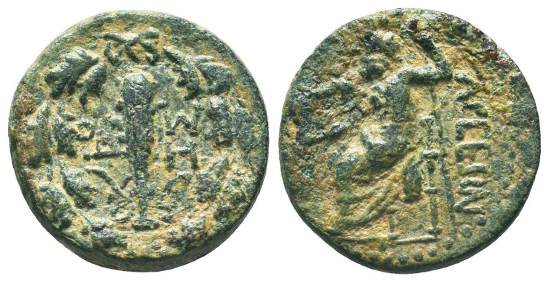 CILICIA. Tarsos. Ae (164-27 BC). 

Condition: Very Fine

Weight: 4.40 gr
Diamete...