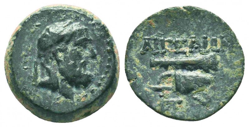 CILICIA. Aigeai. Ae (Circa 104-47 BC).
Condition: Very Fine

Weight: 2.90 gr
Dia...