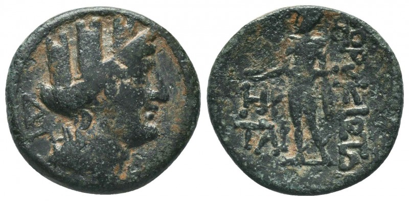CILICIA, Korykos. Circa 1st century BC. Æ 

Condition: Very Fine

Weight: 6.50 g...