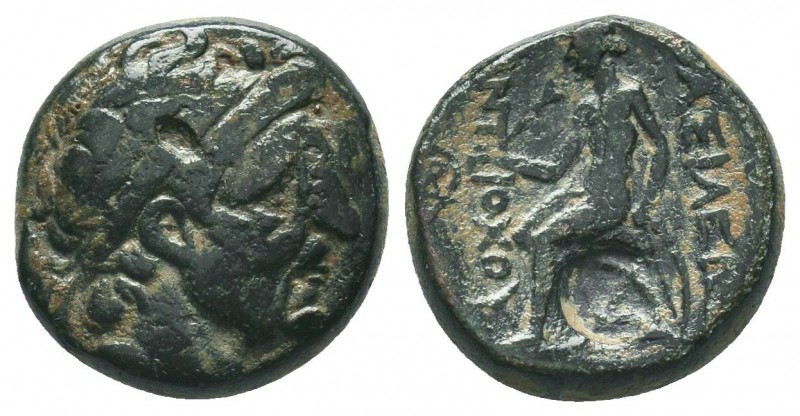 Seleukid Kingdom. 144-142 B.C. AE 

Condition: Very Fine

Weight: 4.30 gr
Diamet...