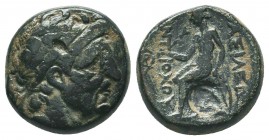 Seleukid Kingdom. 144-142 B.C. AE 

Condition: Very Fine

Weight: 4.30 gr
Diameter: 14 mm