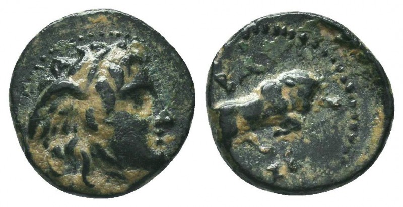 Seleukid Kingdom. 144-142 B.C. AE 

Condition: Very Fine

Weight: 1.30 gr
Diamet...