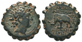 Seleukid Kingdom. 144-142 B.C. AE 

Condition: Very Fine

Weight: 8.00 gr
Diameter: 22 mm