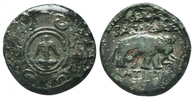 Seleukid Kingdom. 144-142 B.C. AE 

Condition: Very Fine

Weight: 5.80 gr
Diamet...