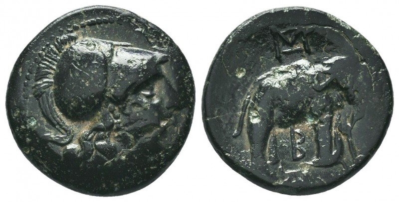 Seleukid Kingdom. 144-142 B.C. AE 

Condition: Very Fine

Weight: 5.90 gr
Diamet...