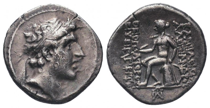 Seleukid Kingdom. 144-142 B.C. Ar Drachm

Condition: Very Fine

Weight: 4.10 gr
...