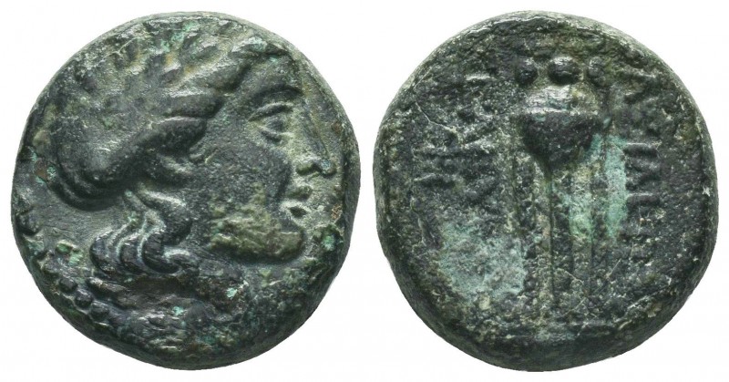 Seleukid Kingdom. 144-142 B.C. AE 

Condition: Very Fine

Weight: 8.60 gr
Diamet...