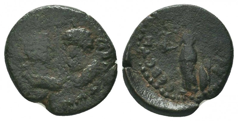 CILICIA. Elaeusa-Sebaste. Marcus Aurelius with Lucius Verus (161-180). Ae.

Cond...