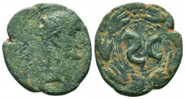 Mesopotamia, Hatra. 2nd-3rd century A.D AE 

Condition: Very Fine

Weight: 9.90 gr
Diameter: 27 mm