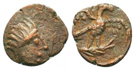 Mesopotamia, Hatra. 2nd-3rd century A.D AE 

Condition: Very Fine

Weight: 2.90 gr
Diameter: 17 mm