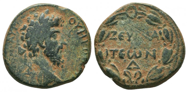 Lucius Verus Æ24 of Zeugma, Commagene. AD 161-169. 

Condition: Very Fine

Weigh...